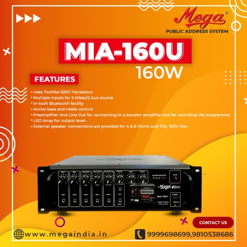 MIA 160U  USB /SD Card Player & Recorder with FM